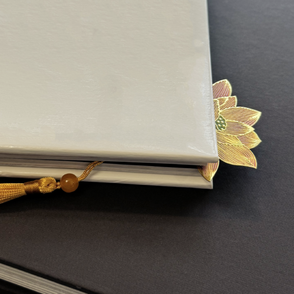 Metallic Color Bookmarks – Lotus Flower, Four-Leaf Clover & Ginkgo Designs - Image 5