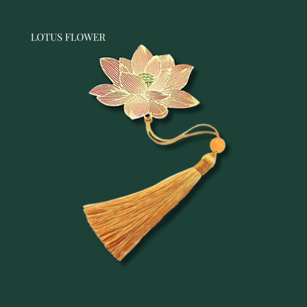 Metallic Color Bookmarks – Lotus Flower, Four-Leaf Clover & Ginkgo Designs - Image 12
