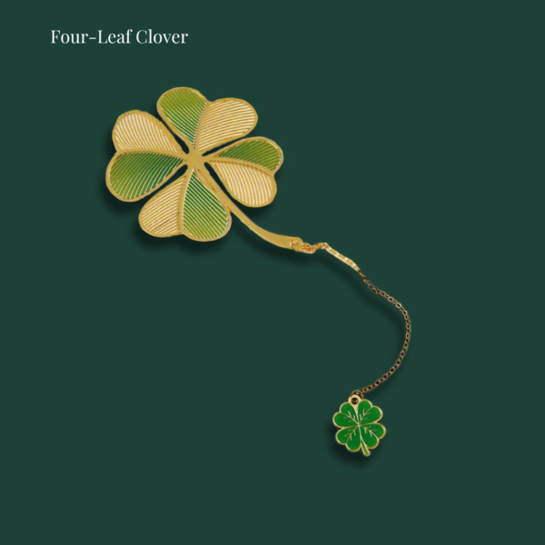 Metallic Color Bookmarks – Lotus Flower, Four-Leaf Clover & Ginkgo Designs - Image 11