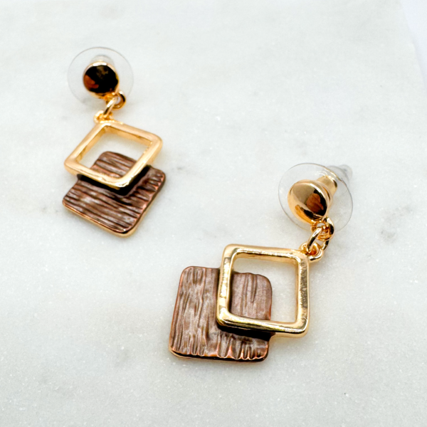 Audrey Set Necklace & Earrings – Geometric Boho Jewelry Inspired by Paris - Image 4