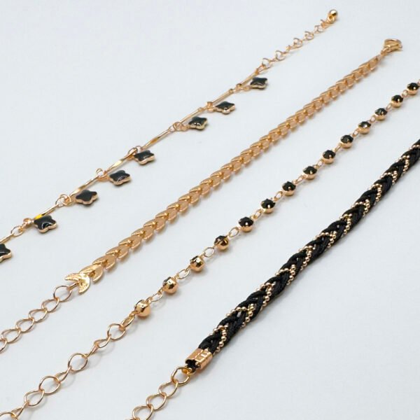 Sophie Bracelet Set – 4-Piece Layered Chain - Image 3