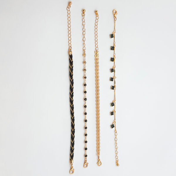Sophie Bracelet Set – 4-Piece Layered Chain - Image 10