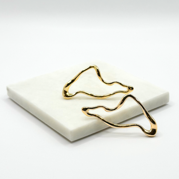 Yvette Retro Geometric Earrings – Minimalist Jewelry - Image 6