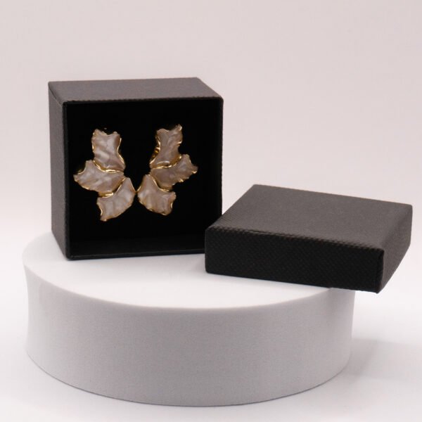 Flower Stud Earrings – Elegant Vintage-Inspired Petal Design for Women - Image 8