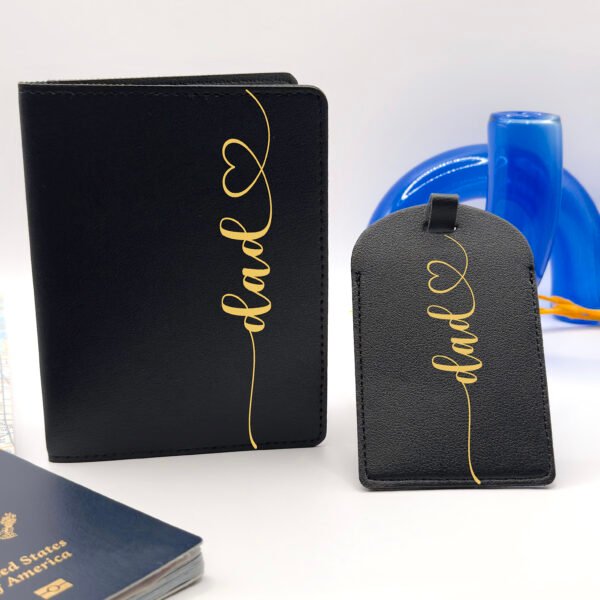 Travel Gift Set – Personalized Passport Holder and Luggage Tag for Bridesmaids and Couples - Image 6