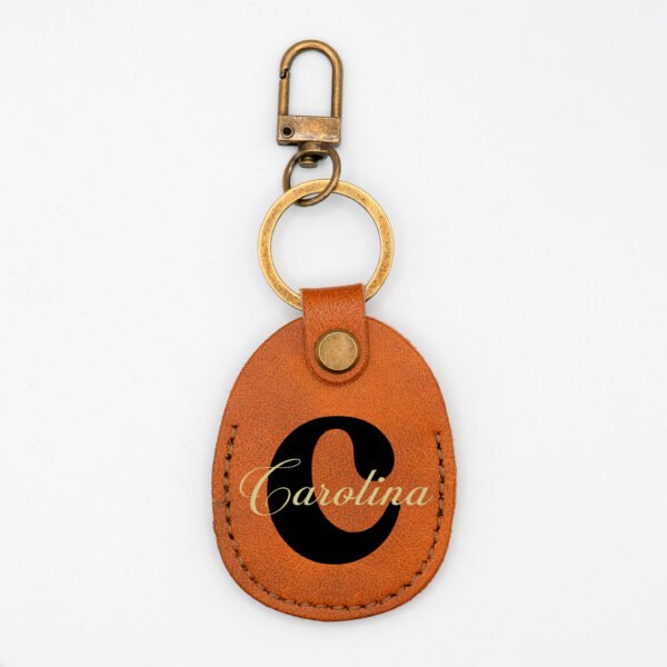 Personalized AirTag Keychain – Custom Leather Apple Tag Holder Gift for Her - Image 12